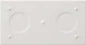 Центральная панель с замком к жалюзийному замочному выключателю, Modul 2, цвет: белый, глянцевый 108202
