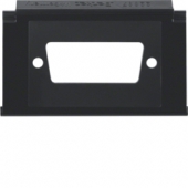 Монтажная плата для электрического соединителя D-Subminiatur (сверхминиатюрный), 15-полюсная, цвет: черный 111102