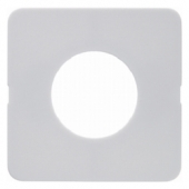 Центральная панель для нажимной кнопки и светового сигнала Е10, Modul 2, цвет: полярная белизна, глянцевый 123409