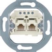 Розетка UAE 2 x 8(4)-полюсн. цвет: белый 4562