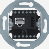 Розетка UAE 8(6)/TAE 6 F+N цвет: черный 458805