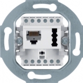 Розетка UAE 8(6)/TAE 6 F+N цвет: полярная белизна 458809