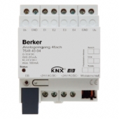 Аналоговый вход, 4-канальный, REG цвет: светло-серый instabus KNX/EIB 75414004