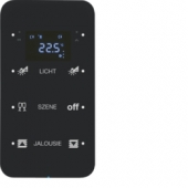 Touch Sensor, 3-канальный с регулятором температуры помещения, R.1, сконфигурирован, цвет: черный 75643165