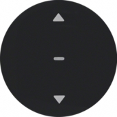 Berker.Net - Кнопка для вставки жалюзи, KNX-Радио, quicklink, R.1/R.3, цвет: черный 85245131