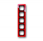 Рамка 5-постовая, серия axcent, цвет красный 1725-287