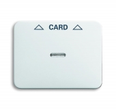 Плата центральная (накладка) для механизма карточного выключателя 2025 U, серия alpha nea, цвет белый матовый 1792-24-101