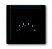 Плата центральная (накладка) для механизма терморегулятора (термостата) 1094 U, 1097 U, серия impuls, цвет чёрный бриллиант 1794-71