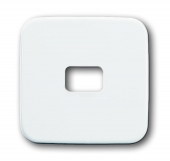 Клавиша для механизма 1-клавишного выключателя/переключателя/кнопки, с окном для символа, серия Reflex SI, цвет альпийский белый 2520-214