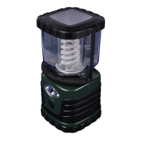 Кемпинговый энергосберегающий фонарь (03816) Uniel от батареек 122х122 13 лм TL091-B Green