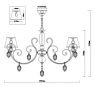Подвесная люстра Rivoli Molto 2010-208 Б0038391