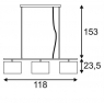 Подвесная люстра SLV Triadem 155871